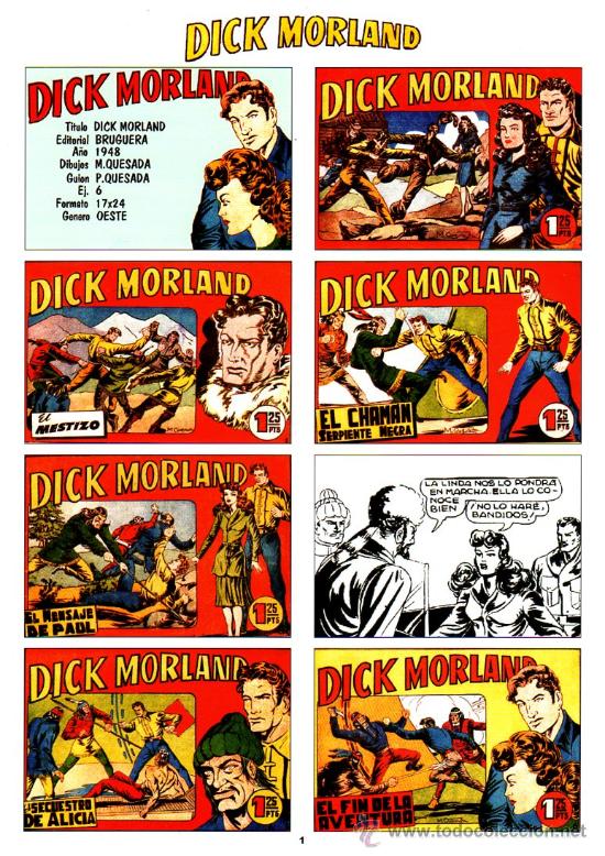 C&oacute;mics: Portadas (Dick Morland 1 Hoja) - Foto 1