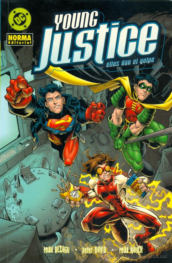 C&oacute;mics: Young Justice. Lote de 5 n&uacute;meros. Norma Ed. (2004). - Foto 1