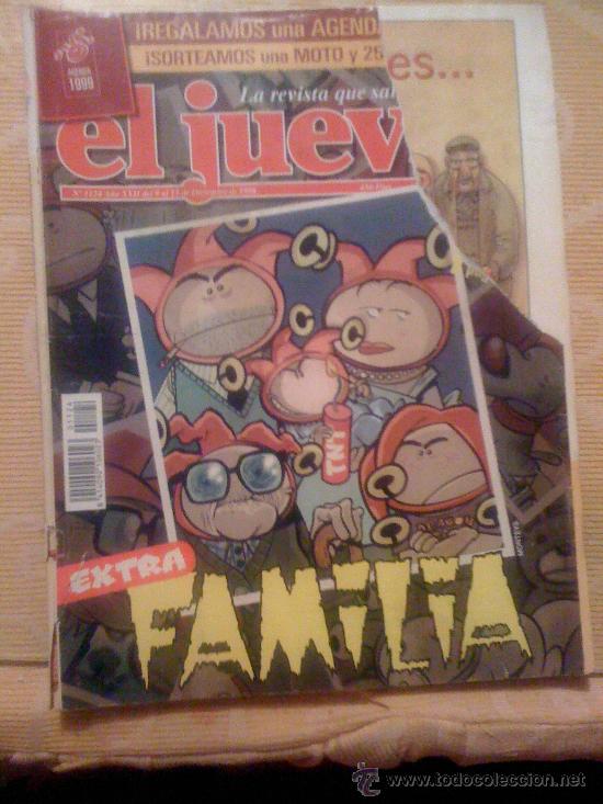 C&oacute;mics: 'El Jueves', n&ordm; 1124. 9 de Diciembre de 1998. Extra Familia.