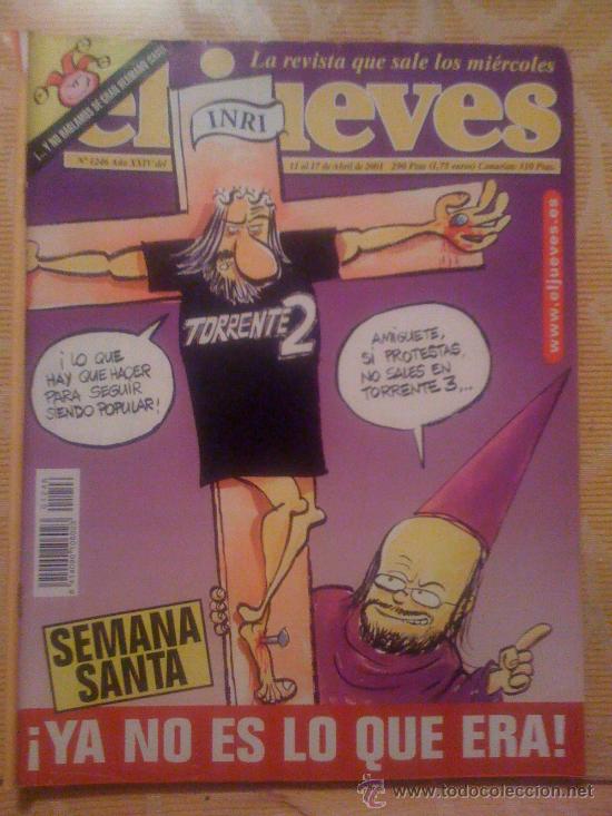C&oacute;mics: 'El Jueves', n&ordm; 1246. 11 de Abril de 2001. Semana Santa.