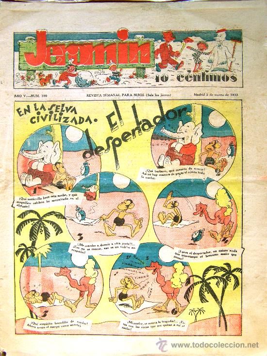 C&oacute;mics: *** JEROMIN N&ordm;199 MADRID 2 MARZO 1933 *** - Foto 1