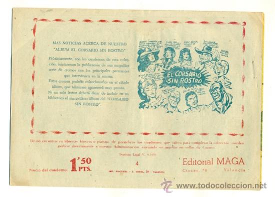 C&oacute;mics: CORSARIO SIN ROSTRO , EL   - N&ordm;   4 -  ORIGINAL DE MAGA - Foto 2