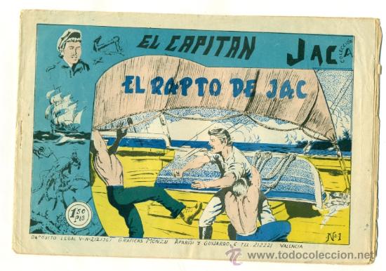 C&oacute;mics: CAPITAN JAC N&ordm; 1 - CL. A - ORIGINAL MONZU - EL RAPTO DE JAC - Foto 1