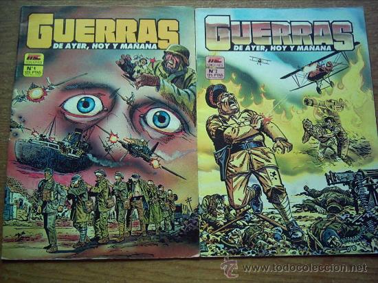 C&oacute;mics: Guerras de ayer, hoy y ma&ntilde;ana . Lote con el 1 y el 2 - Foto 1