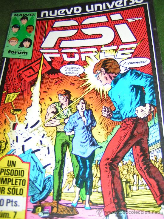 C&oacute;mics: TEBEOS Y COMICS - NUEVO UNIVERSO - PSI FORCE - NUMERO 7 - MARVEL 1987 - Foto 1