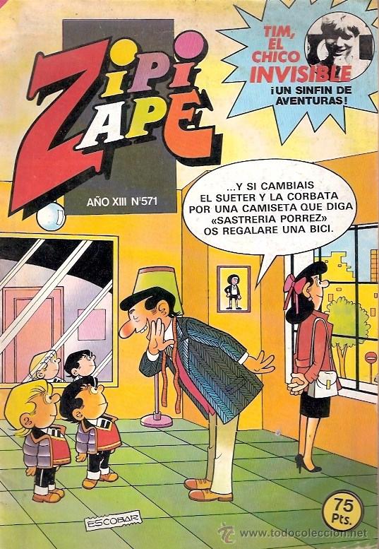 C&oacute;mics: TEBEOS Y COMICS - A&Ntilde;OS 80 - ZIPI Y ZAPE - NUMERO 571 - Foto 1