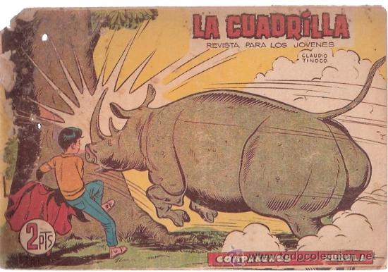 Comics: TEBEOS Y COMIC - LA CUADRILLA - REVISTA PARA LOS JOVENES - COMPA&Ntilde;EROS DE LA JUNGLA - 1961