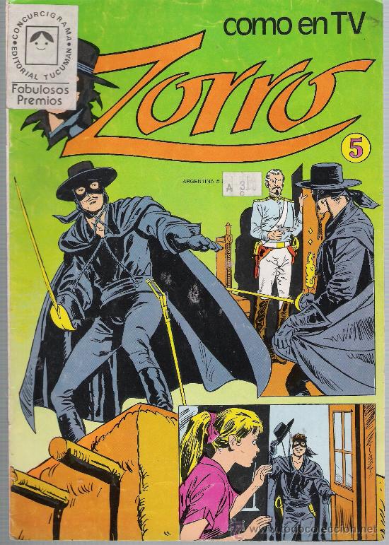C&oacute;mics: Zorro n&ordm; 5. Editorial Tucum&aacute;n. Buenos Aires. - Foto 1