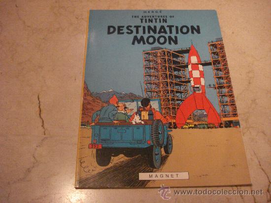 C&oacute;mics: TINTIN - DESTINATION MOON - MAGNET 1984 - Foto 1