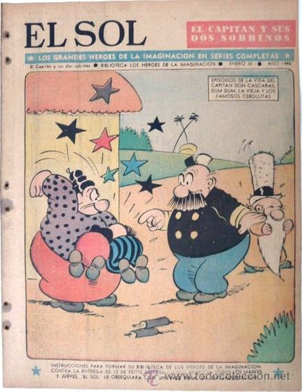 C&oacute;mics: THE KATZENJAMMER KIDS &oacute; EL CAPITAN DON CASCARAS by HY EISMAN, DUM DUM, EDITORA EL SOL 1940 16 P