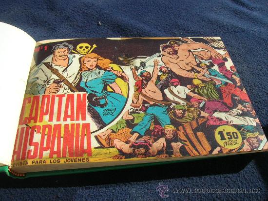 C&oacute;mics: CAPITAN HISPANIA COMPLETA ENCUADERNADA ORIGINAL - Foto 1
