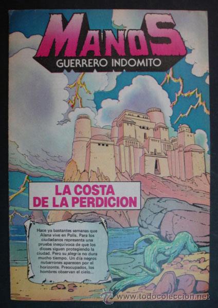 C&oacute;mics: MANOS. GUERRERO INDOMITO. LA COSTA DE LA PERDICION. (DIBUJOS CORREA) - Foto 1