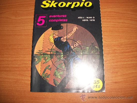 C&oacute;mics: SKORPIO COLECCION COMPLETA DE 4 NUMEROS  5 AVENTURAS COMPLETAS DE AVENTURAS 64 PAGINAS A&Ntilde;O 1978