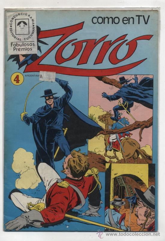 C&oacute;mics: Zorro n&ordm;  4. Editorial Tucum&aacute;n. Buenos Aires. - Foto 1