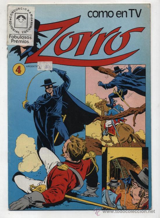 C&oacute;mics: Zorro n&ordm;  4. Editorial Tucum&aacute;n. Buenos Aires. - Foto 1
