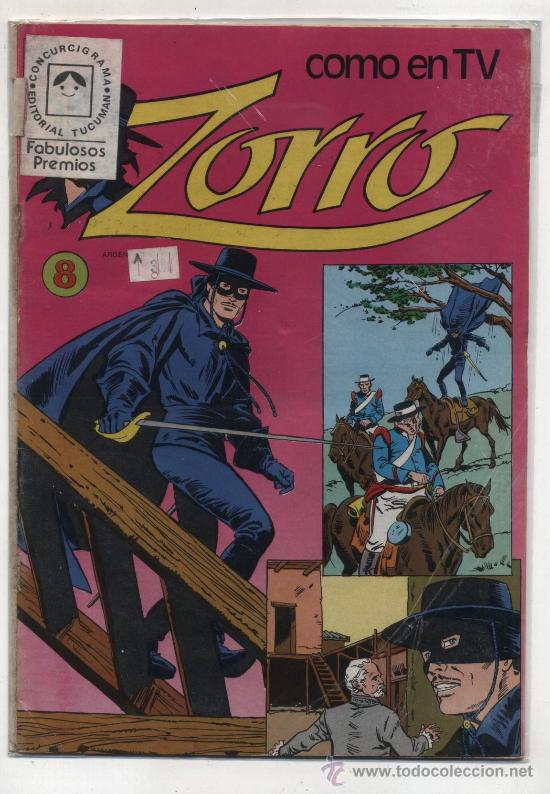 C&oacute;mics: Zorro n&ordm;  8. Editorial Tucum&aacute;n. Buenos Aires. - Foto 1
