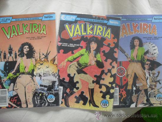 C&oacute;mics: VALKIRIA N&ordm; 1, 2 Y 3 DE SERIE LIMITADA DE 6 NUMEROS FORUM - Foto 1