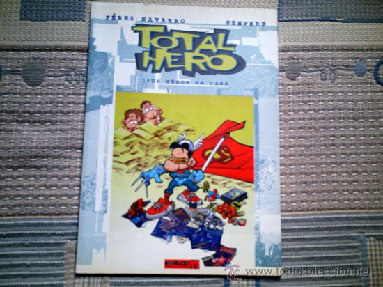 C&oacute;mics: TOTAL HERO (SEMPERE Y PEREZ NAVARRO)(DOLMEN) - Foto 1