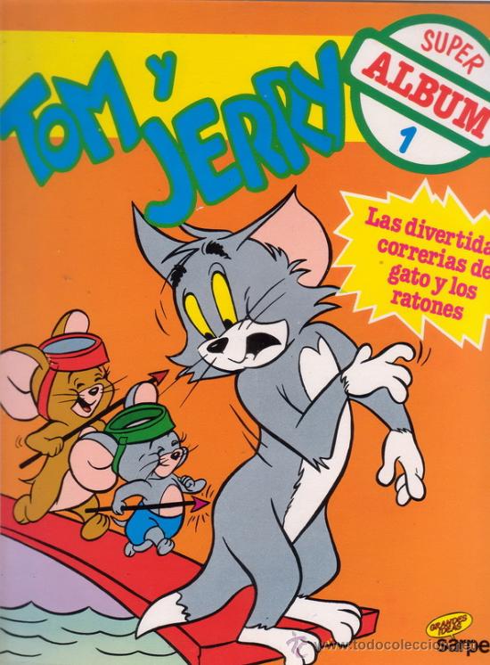 C&oacute;mics: TOM Y JERRY. Super Album n&ordm; 1. Editorial Sarpe. - Foto 1