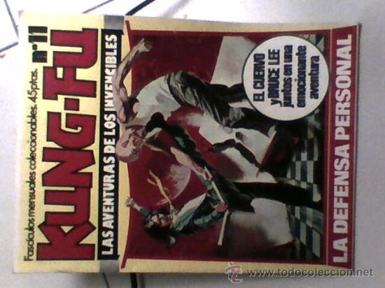 C&oacute;mics: Kung fu Las aventuras de los invencibles primera edicion n&ordm; 11 con separata artes marciales