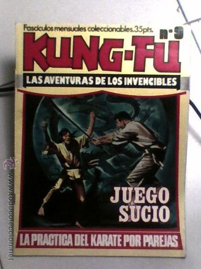 C&oacute;mics: Kung Fu las aventuras de los invencibles primera edicion n&ordm; 9 1976 FALTA separata artes marciales