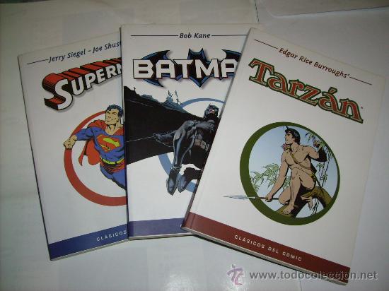 C&oacute;mics: LOTE DETRES LIBROS COMIC DE TARZ&Aacute;N, SUPERMAN Y BATMAN - Foto 1