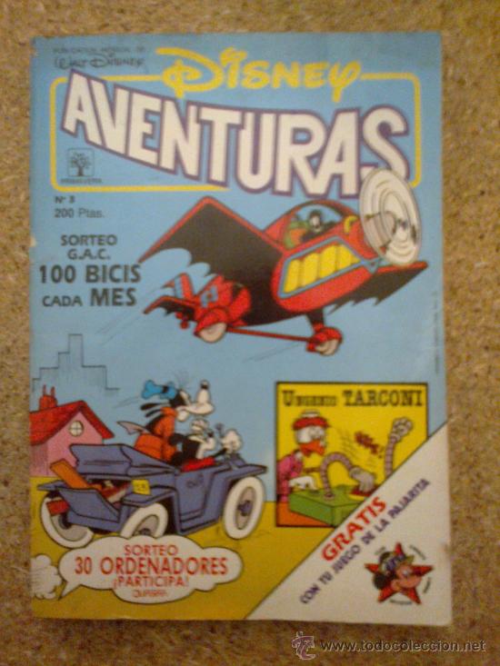 C&oacute;mics: DISNEY AVENTURAS N&ordm; 3 - EDITORIAL PRIMAVERA - A&Ntilde;O 1989