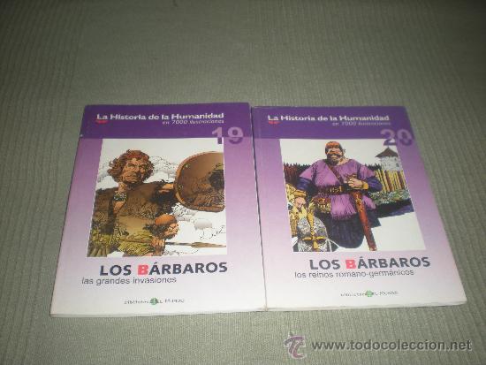 C&oacute;mics: LOS BARBAROS . LA HISTORIA DE LA HUMANIDAD EN 7000 ILUSTRACIONES . BIBLIOTECA EL MUNDO