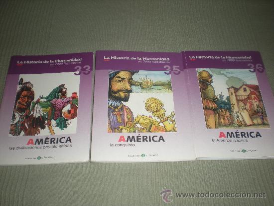 C&oacute;mics: AMERICA . LA HISTORIA DE LA HUMANIDAD EN 7000 ILUSTRACIONES . BIBLIOTECA EL MUNDO
