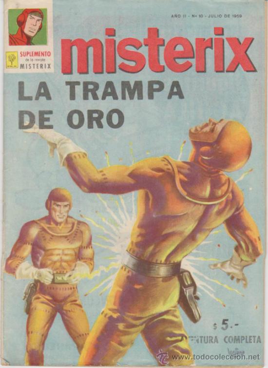 Comics: Misterix  n&ordm;  10.  La trampa de oro.  A&ntilde;o 1959.