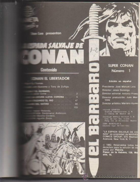 C&oacute;mics: Conan. Tomo de lujo de 190 p&aacute;ginas. En lomo: Conan Extra 1-2. - Foto 2
