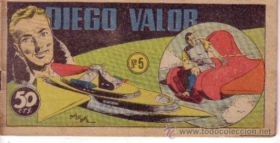 C&oacute;mics: DIEGO VALOR N&ordm; 5  - ORIGINAL - EDICOLOR 1954 - Foto 1