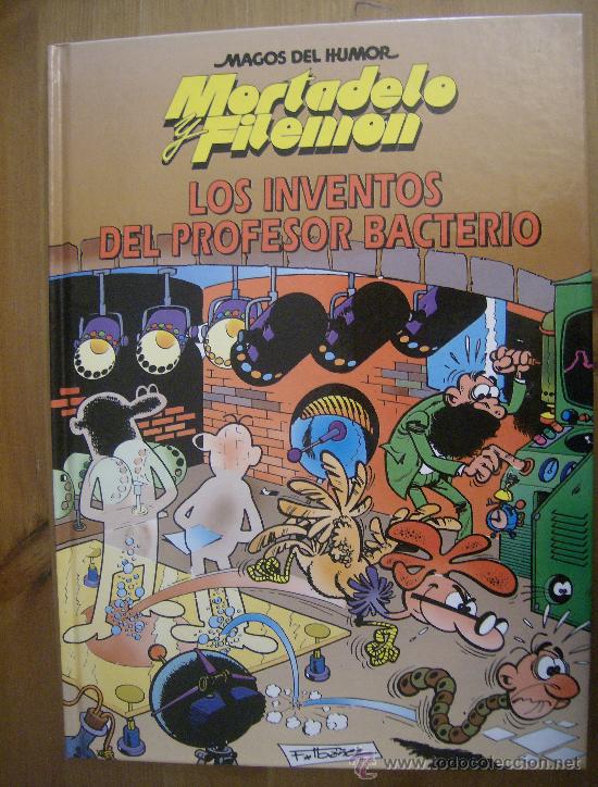 C&oacute;mics: mortadelo y filem&oacute;n. los inventos del profesor bacterio. c&iacute;rculo de lectores, 1995. - Foto 1