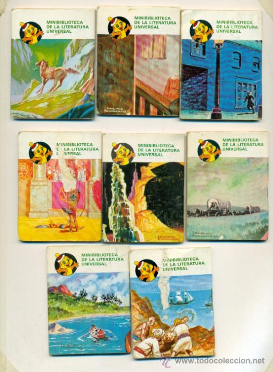 C&oacute;mics: MINIBIBLIOTECA , MINI CUENTO - WELLS,DICKENS,SALGARI,IRVING,STEVENSON, LOTE DE 8 EJE. - Foto 1