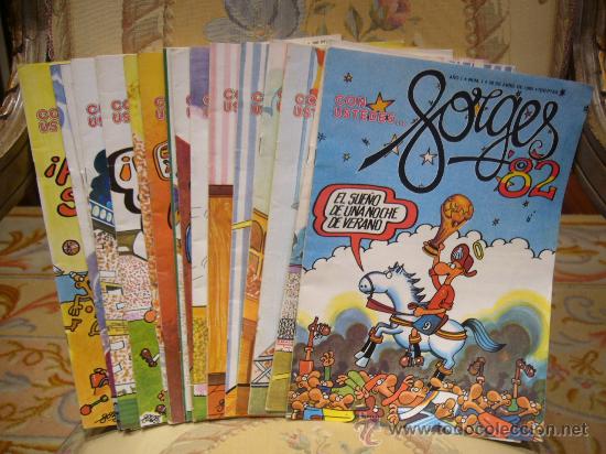 C&oacute;mics: &rdquo;CON USTEDES...FORGES 82&rdquo; DE FORGES. 16 NUMEROS. COMPLETO. - Foto 1