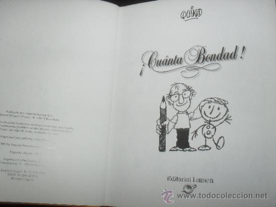 C&oacute;mics: CUANTA BONDAD. QUINO. EDICIONES LUMEN. SEGUNDA EDICION. A&Ntilde;O 2000. - Foto 5