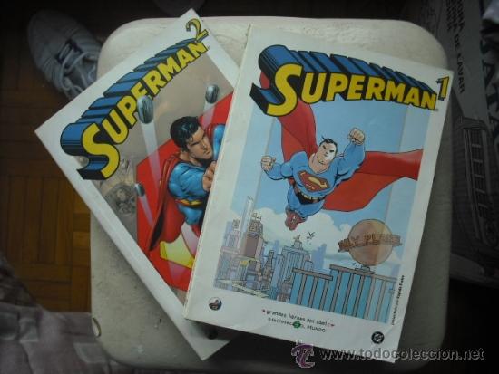 C&oacute;mics: BIBLIOTECA EL MUNDO  SUPERMAN  TOMOS 1 Y 2 - Foto 1