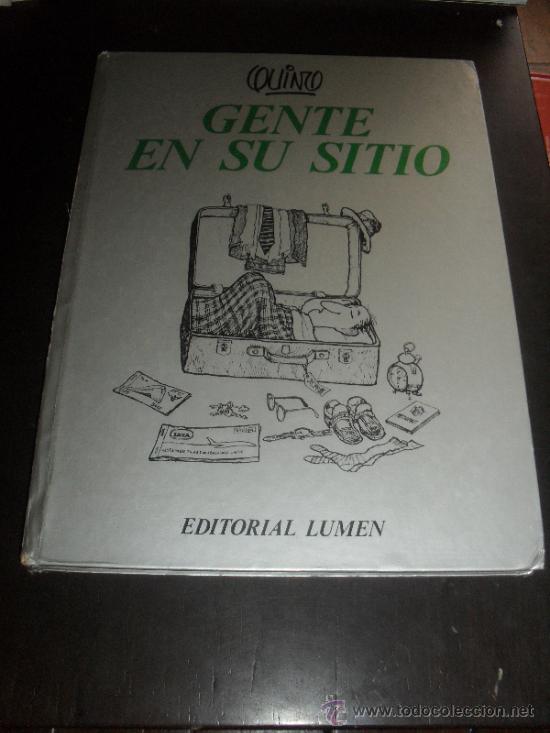 C&oacute;mics: GENTE EN SU SITIO. QUINO. EDITORIAL LUMEN. PRIMERA EDICION 1978. - Foto 1