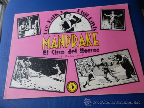 C&oacute;mics: MANDRAKE DE LEE FALK Y PHIL DAVIS - EL CIRCO DEL HORROR - NUM. 5 EDICI&Oacute;N 1982 - Foto 1