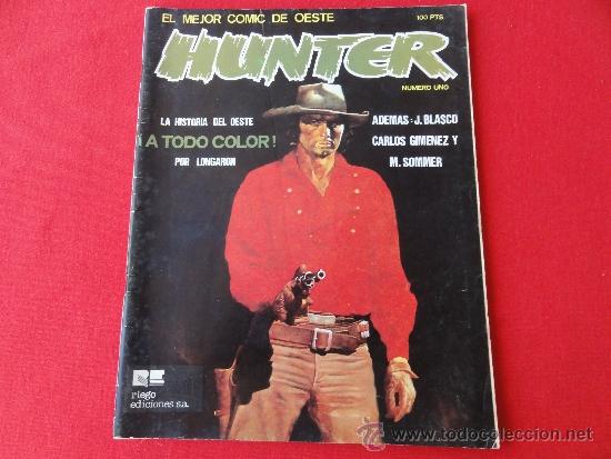 C&oacute;mics: HUNTER. N&ordm; 1. J.BLASCO. CARLOS GIMENEZ. MANFRED SOMMER. ED.RIEGO - Foto 1