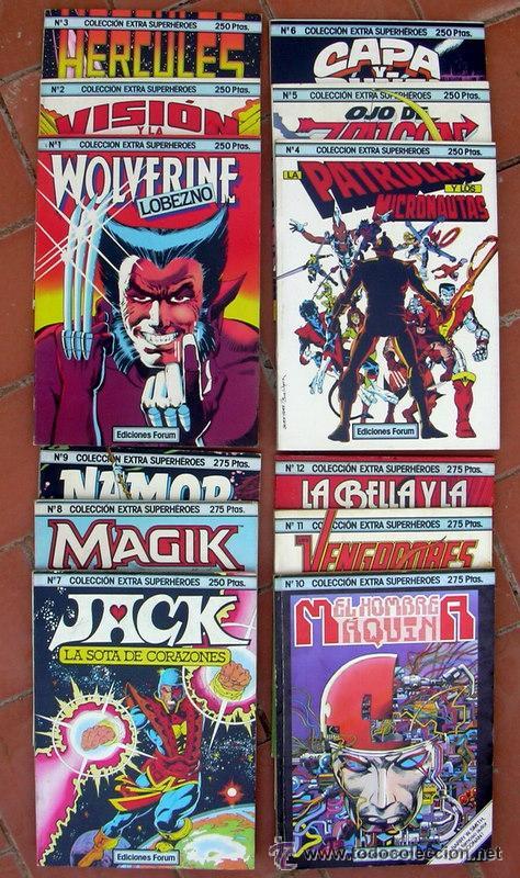 C&oacute;mics: Colecci&oacute;n EXTRA SUPERHEROES - COMPLETA - Ediciones Forum 1983 - Foto 1