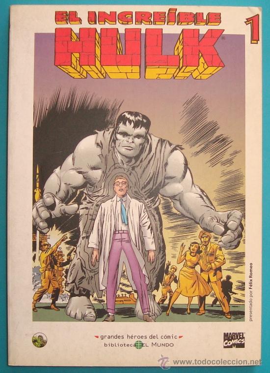 C&oacute;mics: GRANDES HEROES DEL COMIC, EL MUNDO - MARVEL,  N&ordm; 14, EL INCREIBLE HULK 1 - Foto 1
