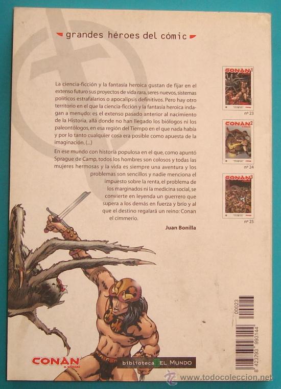 C&oacute;mics: GRANDES HEROES DEL COMIC, EL MUNDO - MARVEL,  N&ordm; 23, CONAN 1 - Foto 2