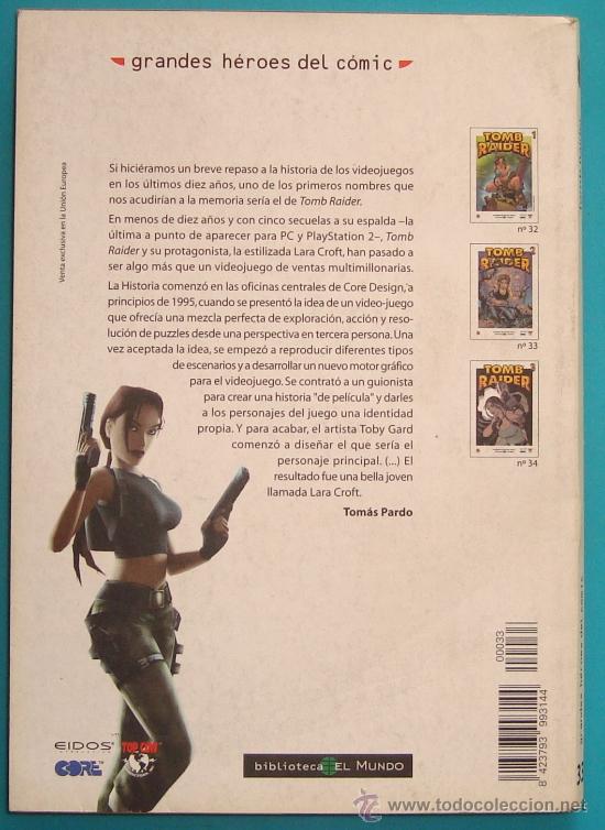 C&oacute;mics: GRANDES HEROES DEL COMIC, EL MUNDO - MARVEL,  N&ordm; 33, TOM RAIDER 2 - Foto 2