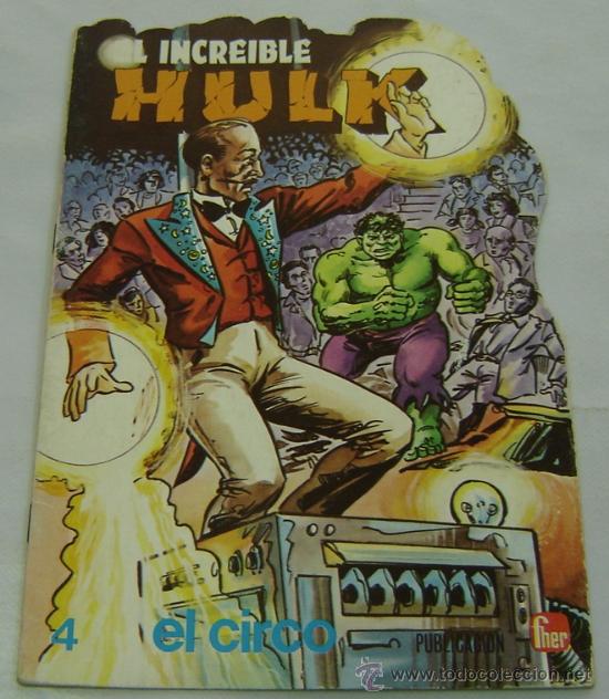C&oacute;mics: EL INCREIBLE HULK-CUENTO TROQUELADO n&ordm;4-EL CIRCO-FHER 1981