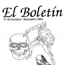 Cómics: EL BOLETÍN Nº60 (ARTÍCULOS SOBRE CAPITAN MISTERIO, GORDILLO, LA RISA, PEPOTE,EL PALADÍN AUDAZ ...)