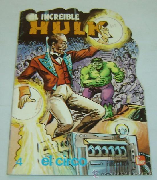 C&oacute;mics: EL INCREIBLE HULK-CUENTO TROQUELADO n&ordm;4-EL CIRCO-FHER 1981