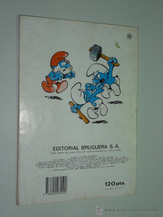 C&oacute;mics: LOS PITUFOS N&ordm; 10 - SOPA DE PITUFOS - BRUGUERA 1983.3&ordf; ED. - Foto 2