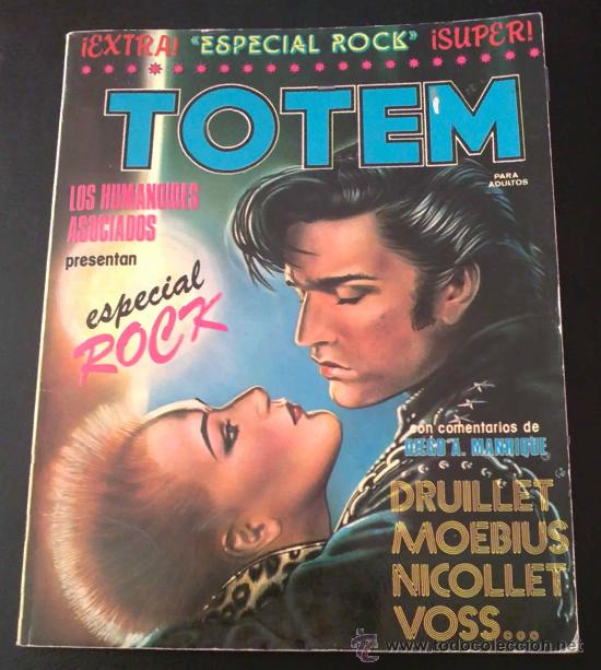 C&oacute;mics: TOTEM EXTRA 6, ESPECIAL ROCK. MOEBIUS, DRUILLET... C&Oacute;MIC REVISTA - Foto 1