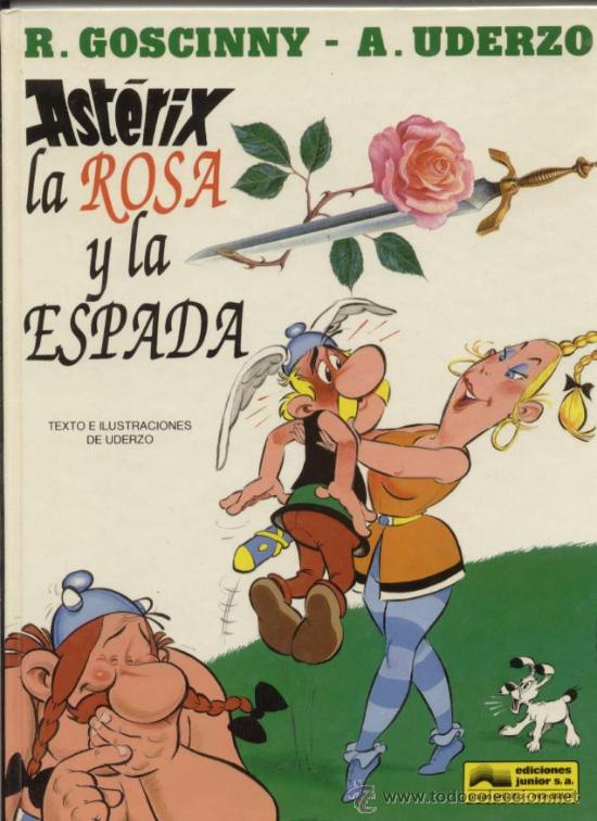 C&oacute;mics: Asterix La Rosa y la Espada  Ed Junior 1991  Como nuevo - Foto 1